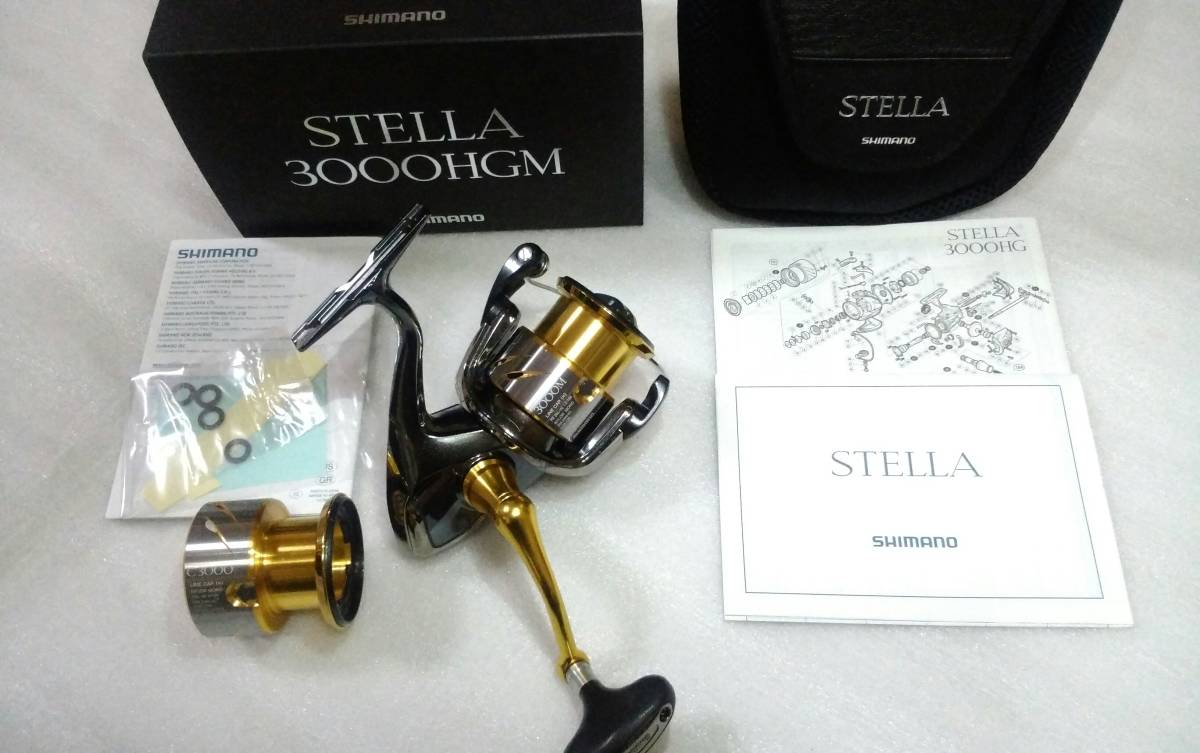 大得価，格安 シマノ最高級リール 14 ステラ 3000HGM C3000スプール付き 箱 袋 付属品セット SHIMANO 14 STELLA 回転良好(シマノ)｜売買されたオークション情報、yahooの商品情報をアーカイブ公開 - オークファン シマノ