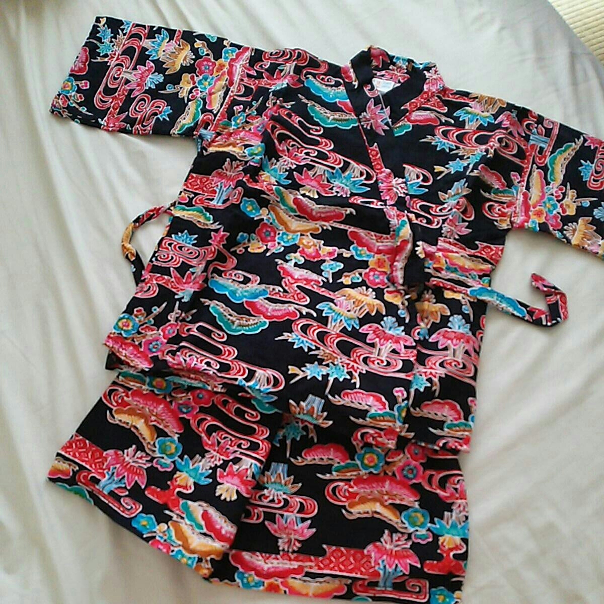 キッズ 甚平 子供幼児用幼稚園児お祭り夏祭り盆踊り じんべい沖縄風 1 115 124cm 売買されたオークション情報 Yahooの商品情報をアーカイブ公開 オークファン Aucfan Com