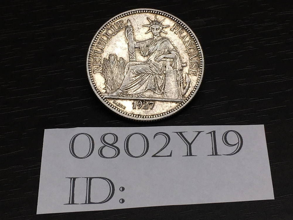 【お得，豊富な】 0802Y19 フランス領 インドシナ 自由女神坐像 1ピアストル銀貨 1927(アジア)｜売買されたオークション情報、yahooの商品情報をアーカイブ公開 - オークファン アジア