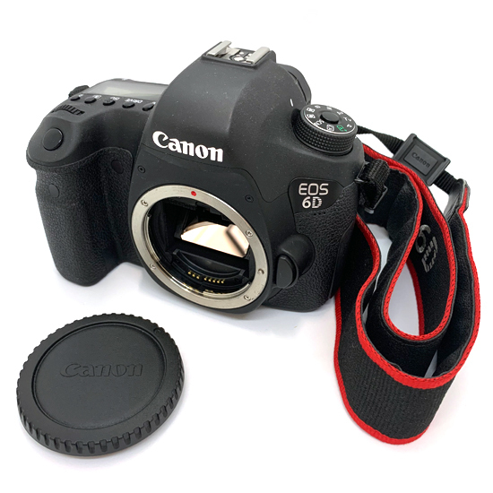 【デジタル一眼レフカメラ】キャノン(CANON) ボディ EOS 6D 付属品付き+SDカード(16GB) 動作確認済み ※充電器(LC-E6)&ケーブル欠品