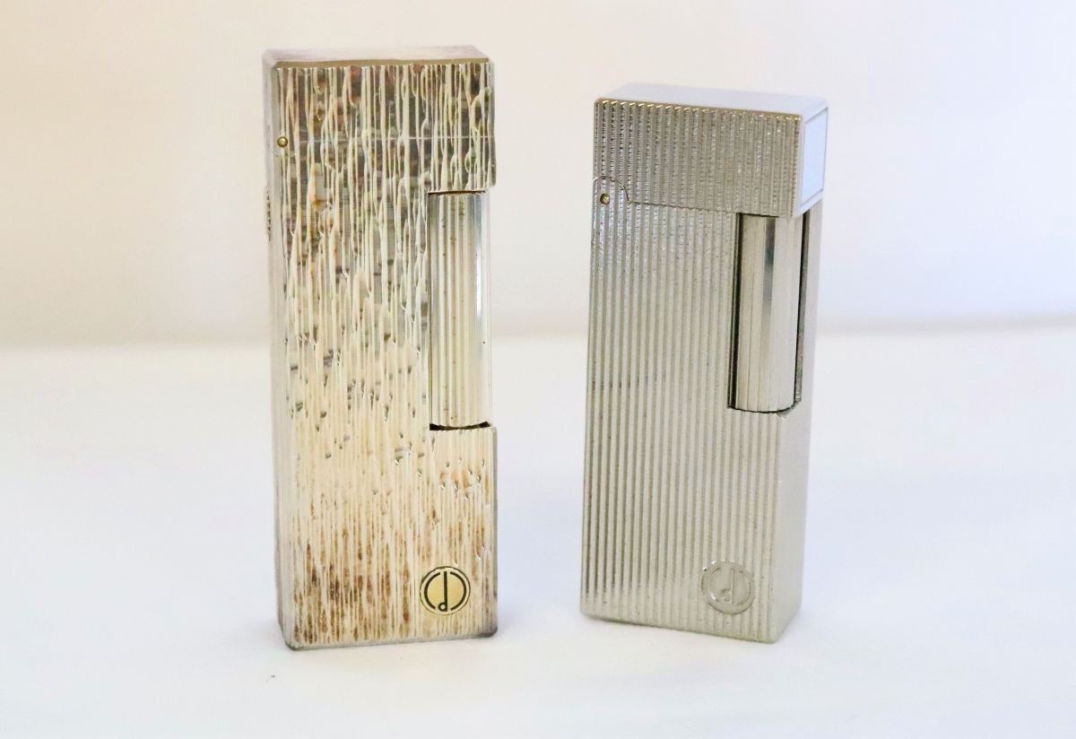 77JAA【dunhill】ダンヒル ガスライター 2本セット SWISS MADE RL.1354 