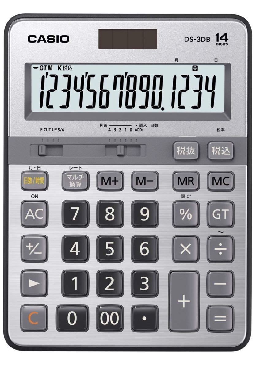 CASIO 本格実務電卓１４桁 日数/時間計算タイプ ＤS-３DB