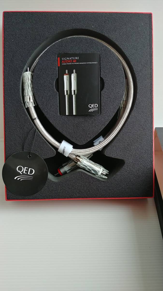 極美品☆英国QED製RCAケーブル Signature AUDIO40 0.6m ペア