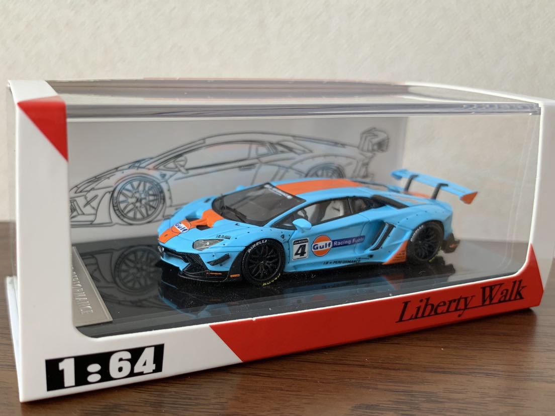 JEC 1/64 LB Works Aventador 2.0 Gulf 1⁄64 JEC LB works Lamborghini