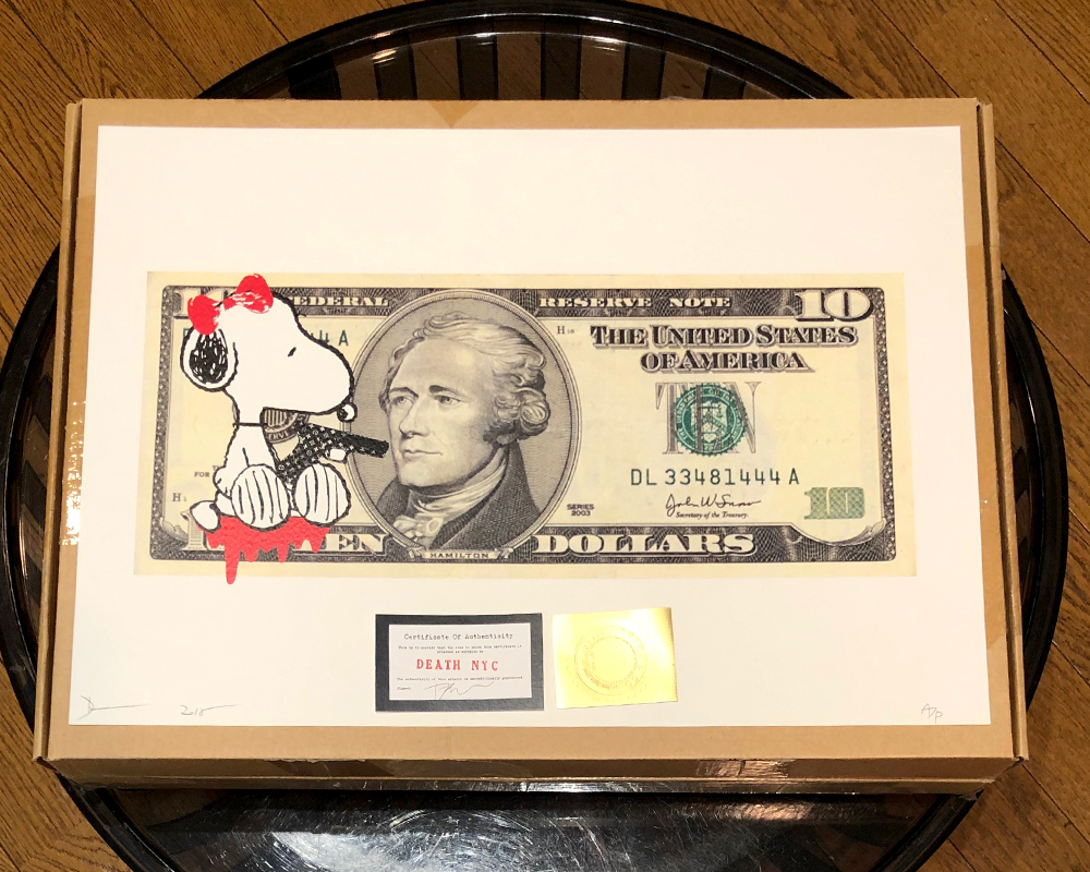 DEATH NYC 世界限定100枚 希少！本物！2018年 スヌーピー SNOOPY 限定