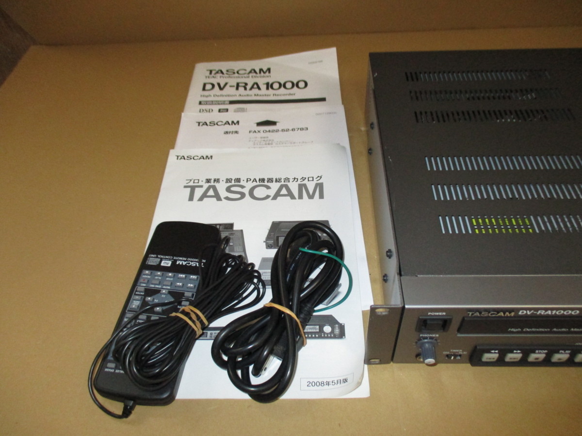 091D21□TASCAM DV-RA1000 マスターレコーダー□