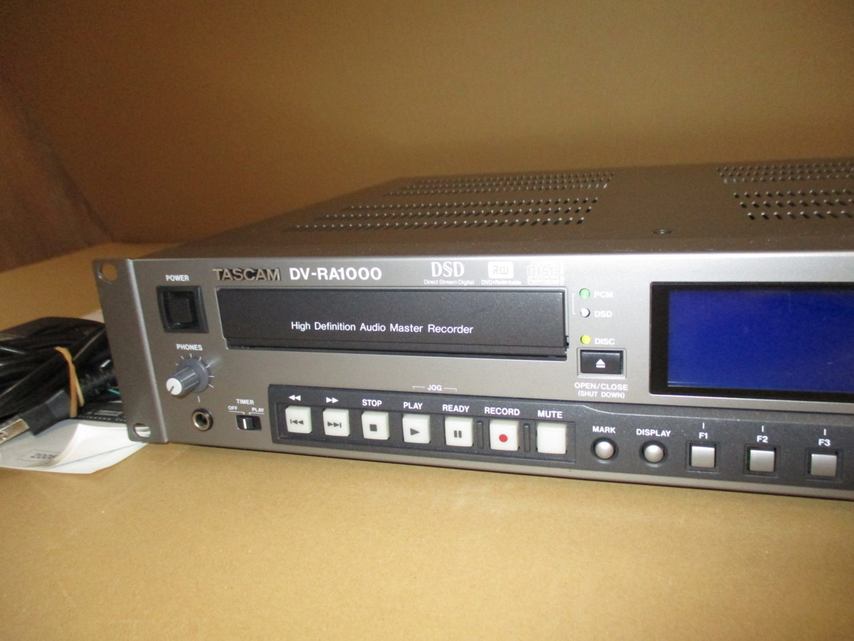 優良動作品・TASCAM DV-RA1000 オーディオマスターレコーダー 091D21□TASCAM DV-RA1000 マスターレコーダー□