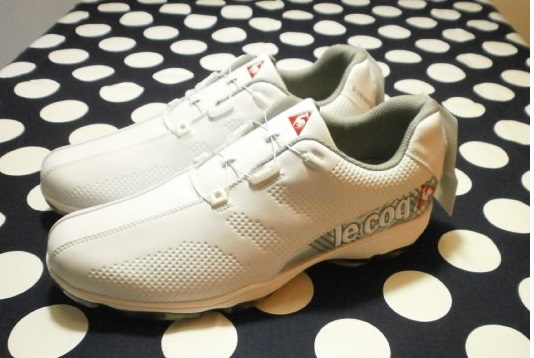 【新品】　ルコック　ソフトスパイクゴルフシューズ　ホワイト　26.0ｃｍ　le coq sportif GOLF