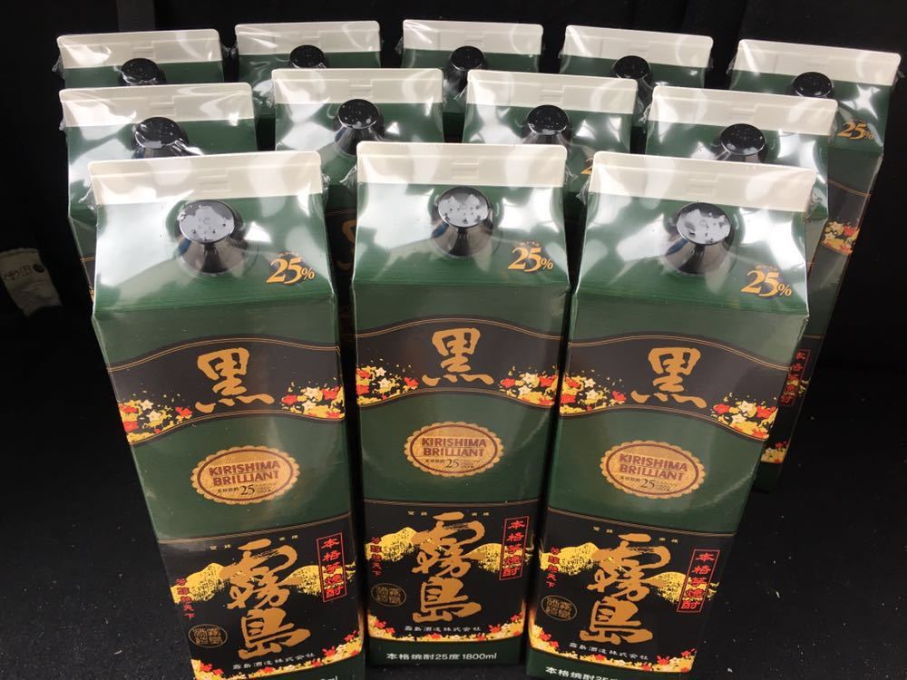 ［送料無料］早い者勝ち 黒霧島 芋 焼酎 1800ml×12_1