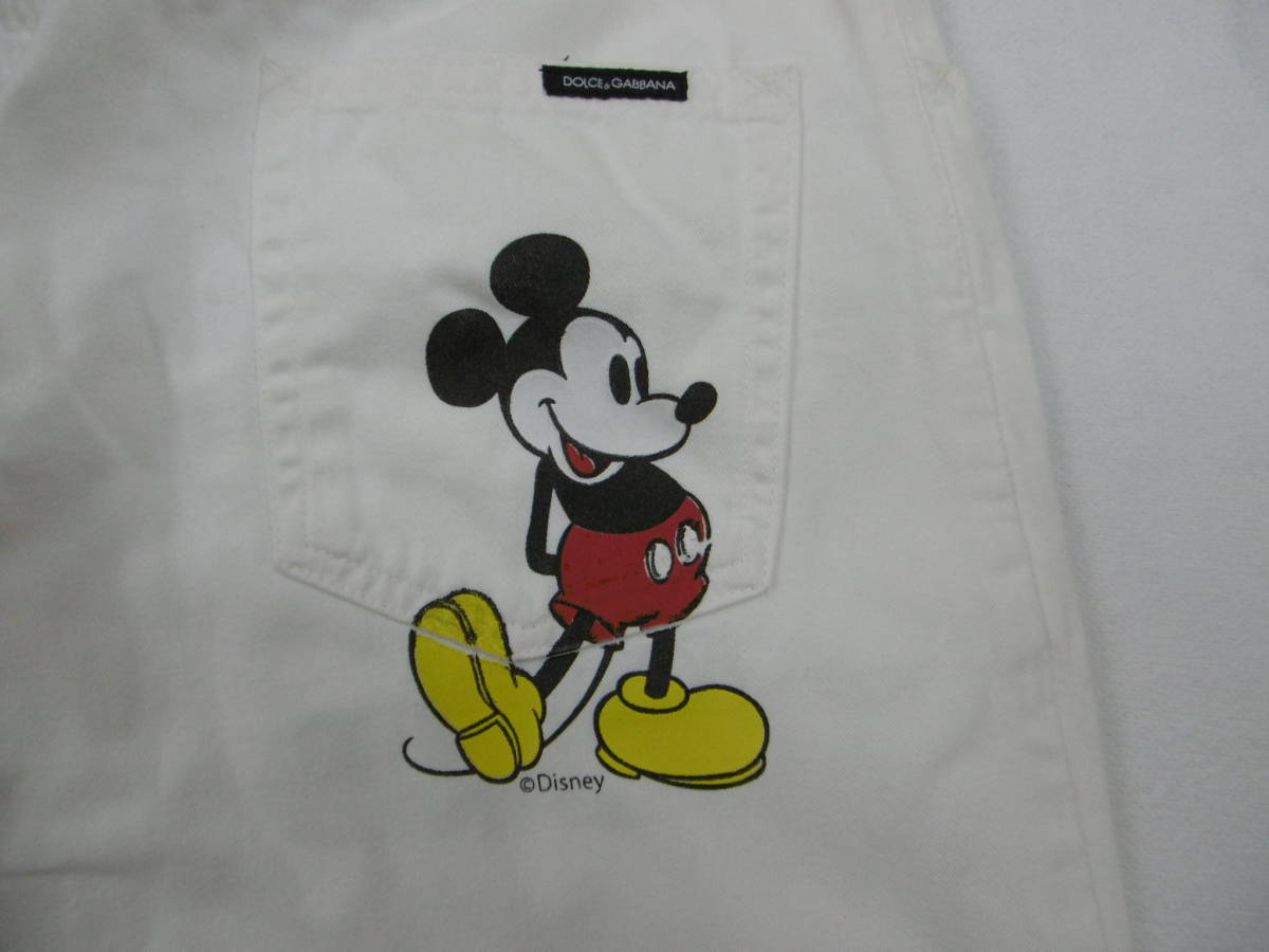 名作 幻 希少 ITALY製 DOLCE&GABBANA ドルガバ DISNEY ミッキー コラボ 
