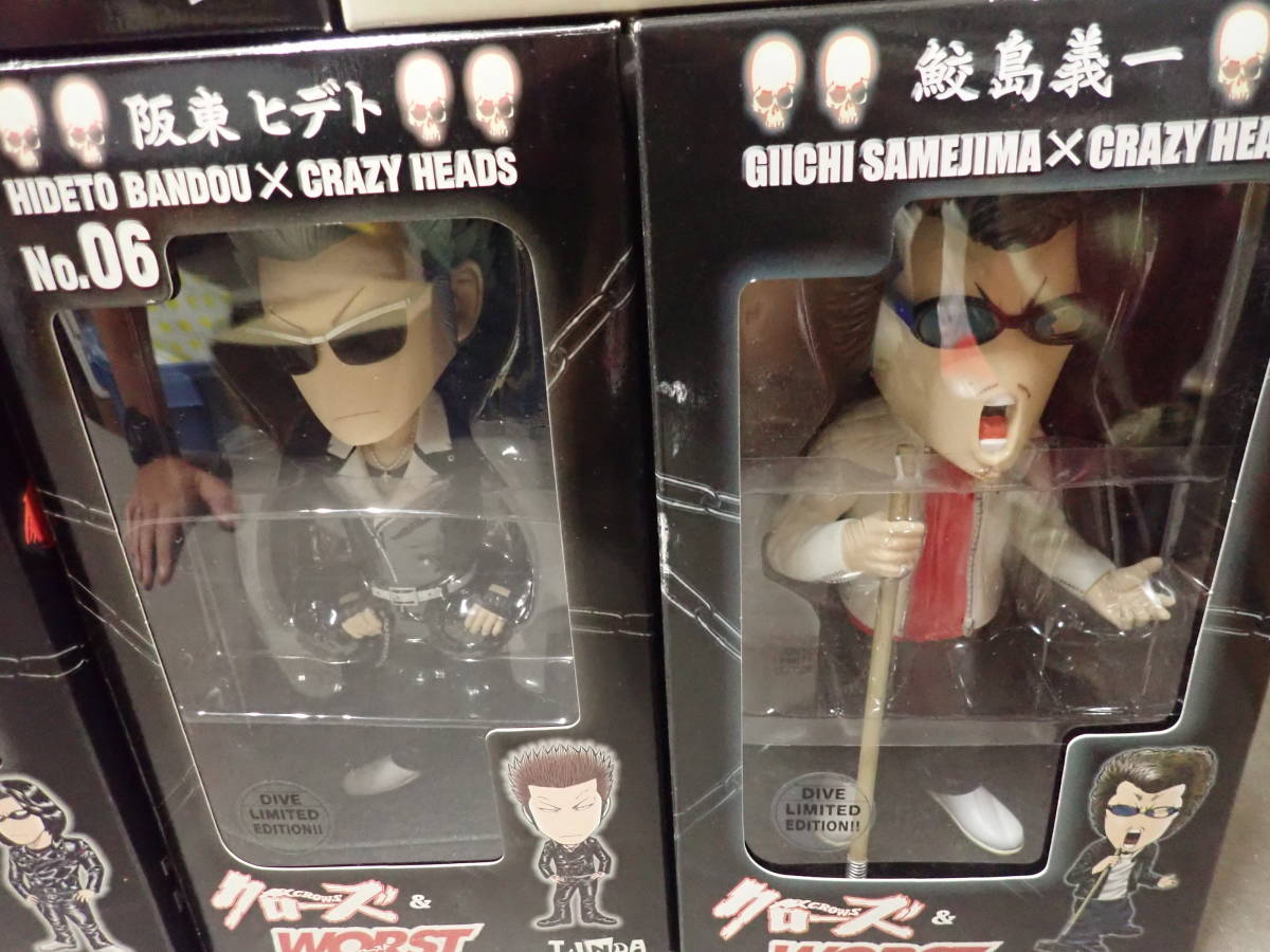 Fし0】クローズ＆WORST CRAZY HEADS フィギュア まとめて14体セット 九 
