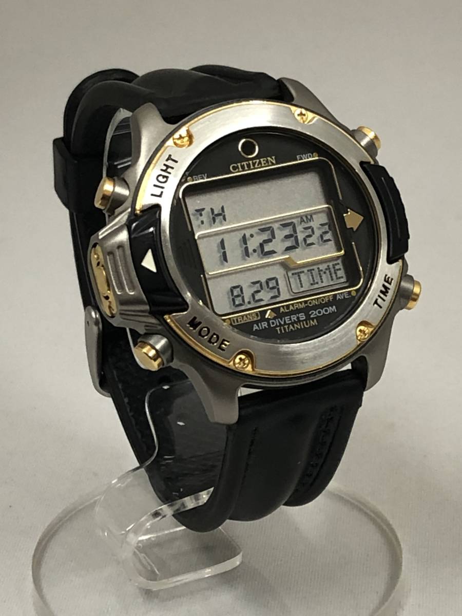 CITIZEN シチズン AIR DIVER 200m D202-Q00117 チタン エアーダイバー 