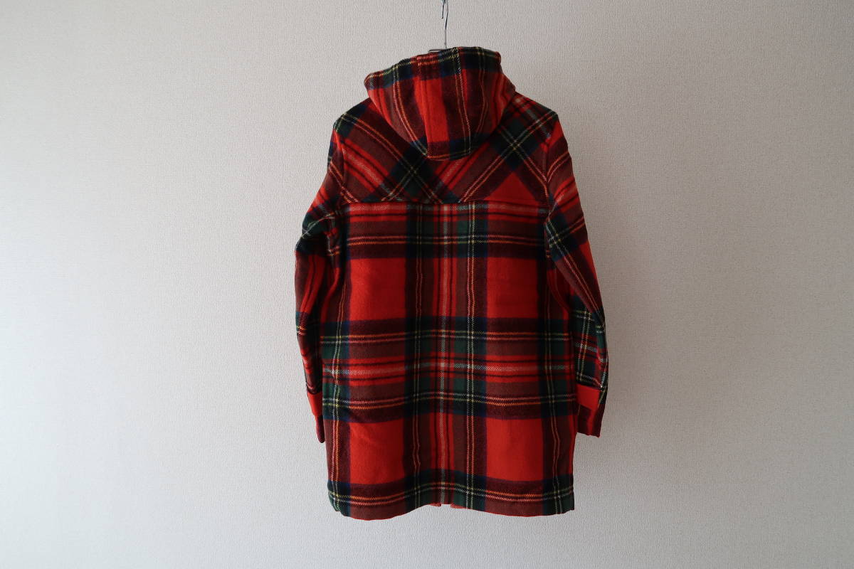 VAN JACKET スタンドカラーコート ウール チェック柄 レッド LL VAN JACKET スタンドカラーコート ウール チェック柄 レッド LL VAN