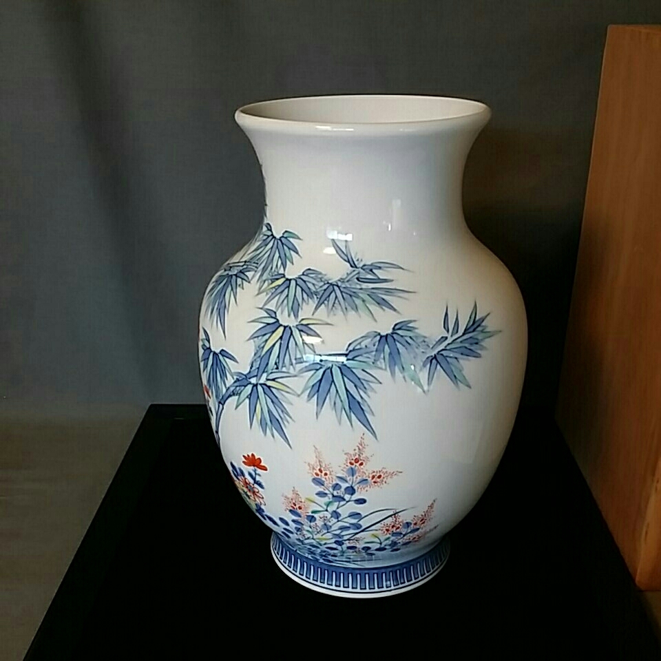 花瓶 鍋島 岳山作 古美術 ☆ 【公式通販】