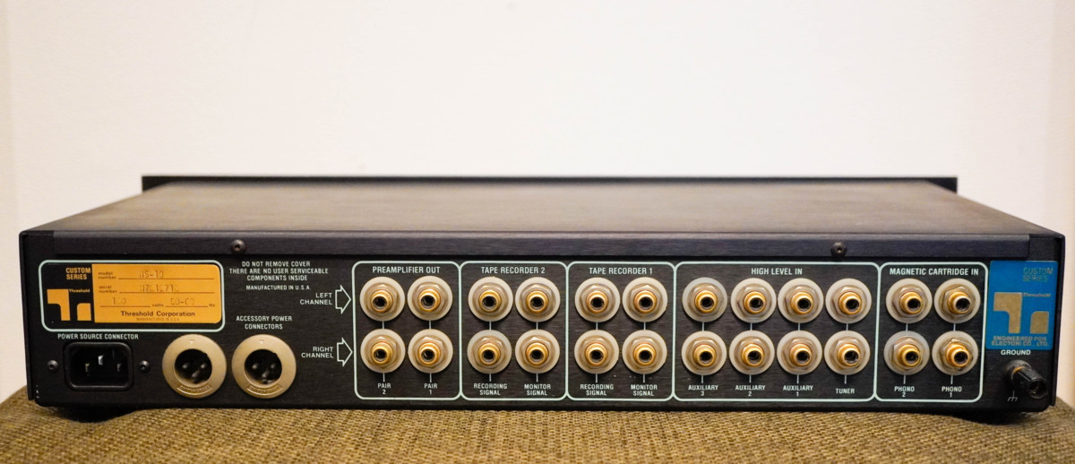 【中古美品】Threshold model NS-10 プリアンプ コントロールアンプ ブラック オーディオ機器 希望小売価格 567，000 (税込)