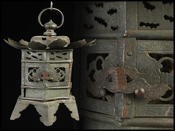 神前燈籠 時代 花鳥 灯籠のYahoo!オークション(旧ヤフオク!)の相場 