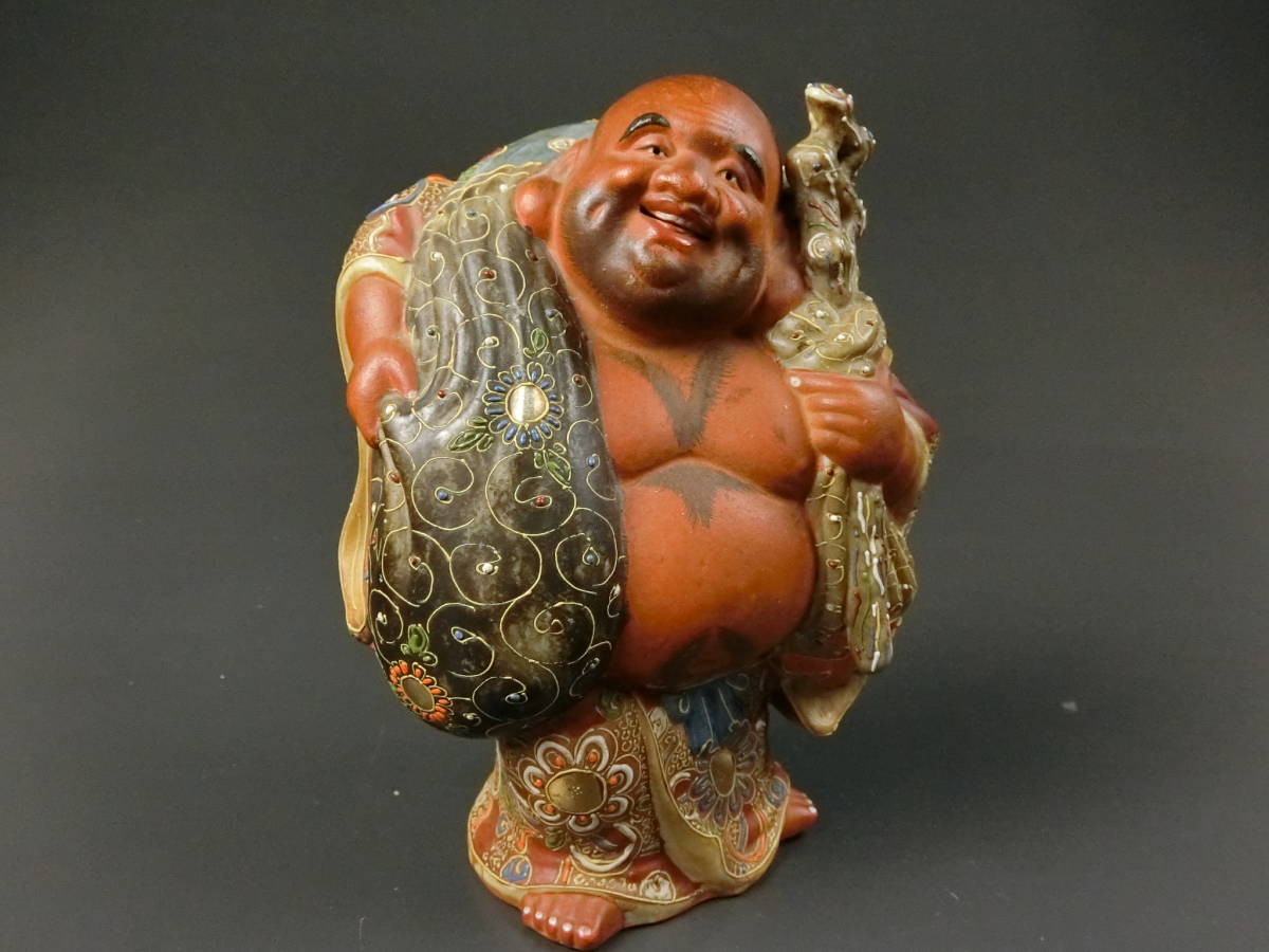 九谷焼 縁起物 置物 七福神 布袋様 骨董 陶芸 古美術 染付金彩 色絵 2026年