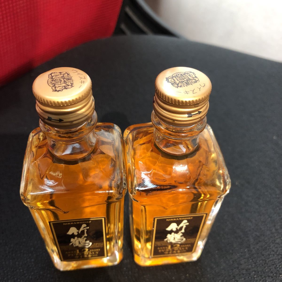 飲料・酒 【未開封】ニッカ竹鶴12年ピュアモルトなどミニチュアボトル4本