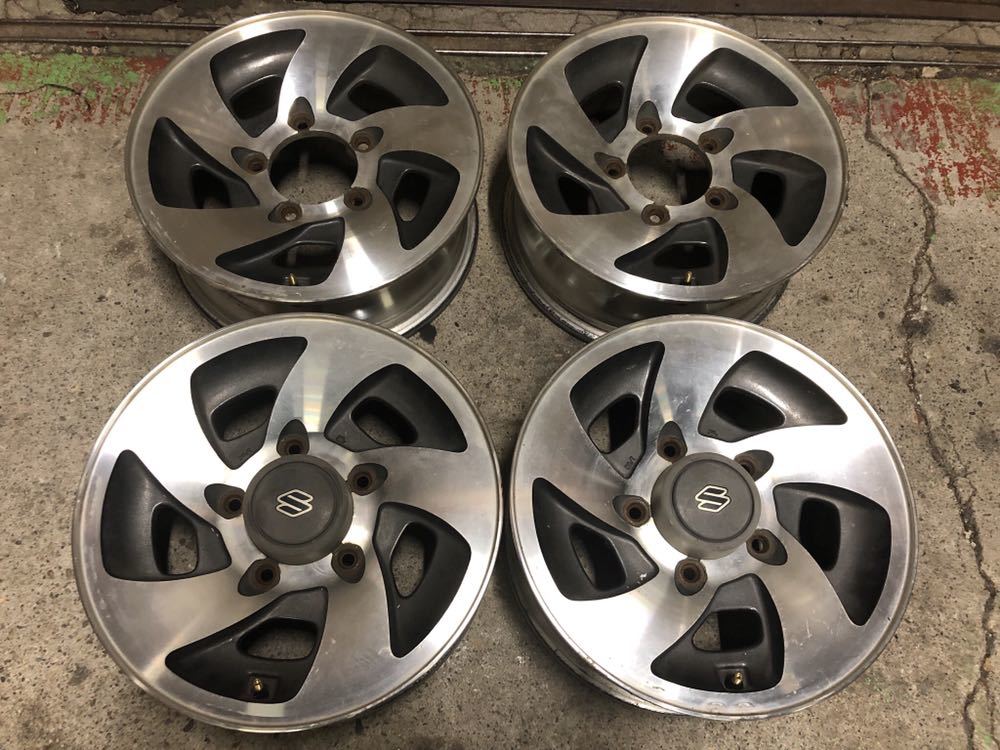 スズキ純正 ENKEI 15×5.5J ホイール ＆ タイヤ DUNLOP 7.00R16LT 8P.R 4