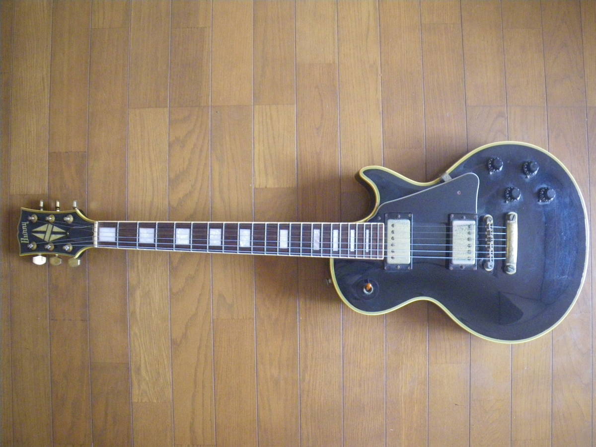 Burny RLC-60 Les Paul Custom 80年代 スプリット ダイヤモンド インレイ レスポール カスタム ブラック 日本製