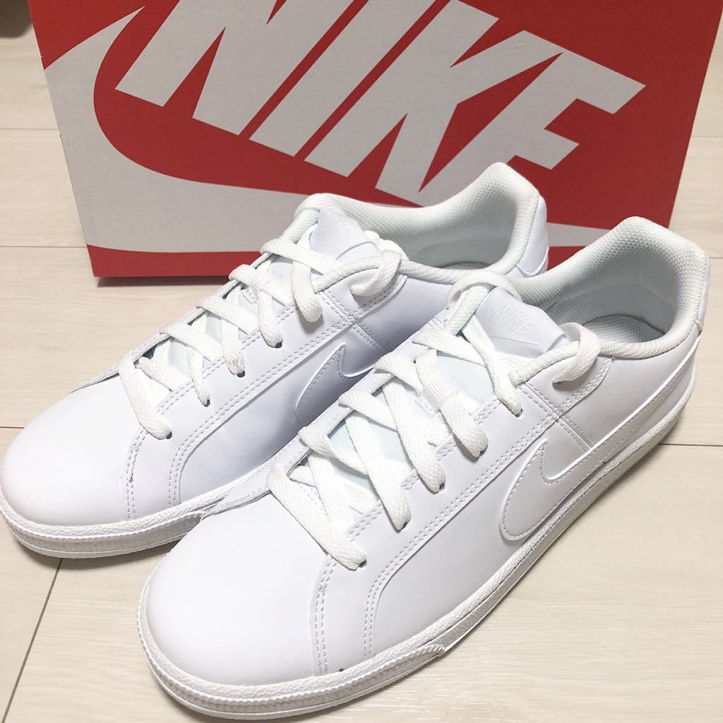 新品★NIKE*ナイキ★COURT ROYALEコートロイヤル/26.5cm白ホワイト★通学無地無色スニーカー運動靴メンズシンプルスポーツブランドシューズ
