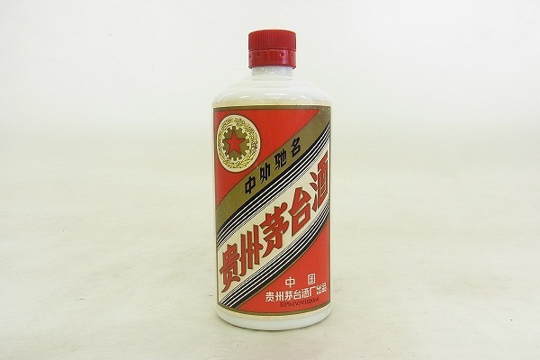 H057-fA4188 貴州芽台酒 マオタイ Q/MJJ2.1 1996年 五星麦 902g 500/53