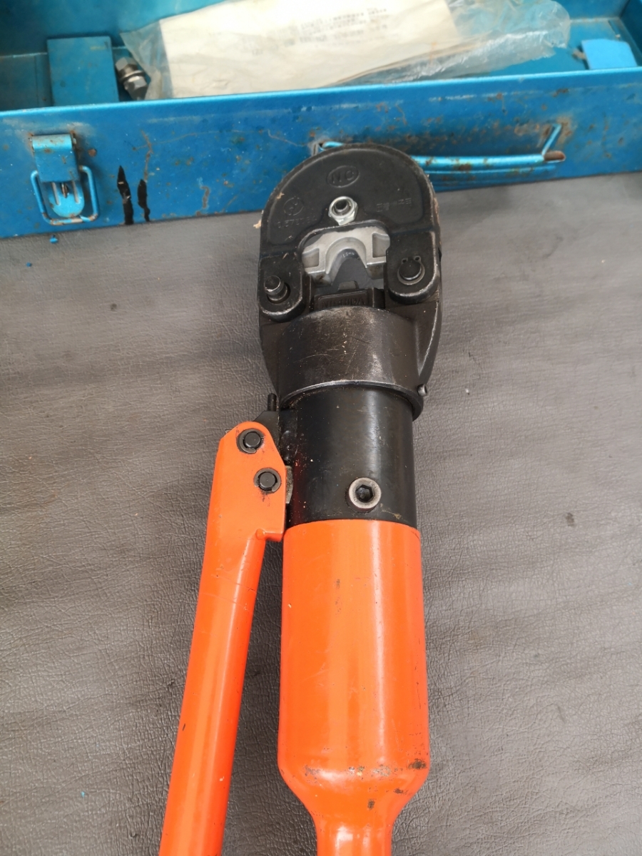○NISHIDA 西田製作所 NC-150DR-H 油圧端子圧着機 ロータリー式 ハンド