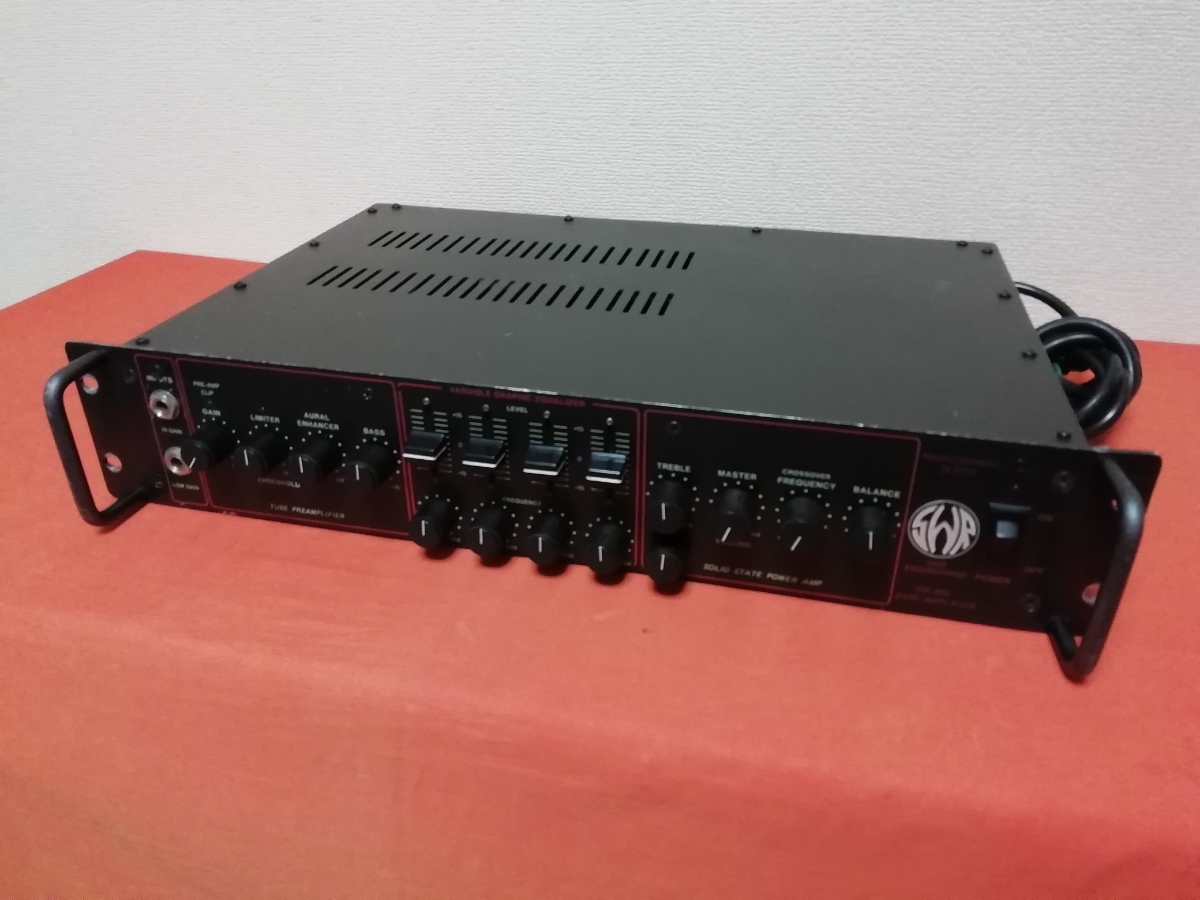 SWR SM-400 ベースアンプヘッド ケース付き 動作確認済み ガリあり SWR SM-400 ベースアンプヘッド 訳有り 動作品3ヶ月保証 公式通販 - ケース