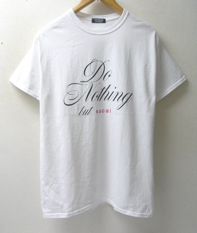 ◆ ◆ sacai サカイ 19ss Do Nothing Congress/19-02029M/ fragment/Do Nothing but Sacaiプリント Tシャツ　サイズ2 美品 白