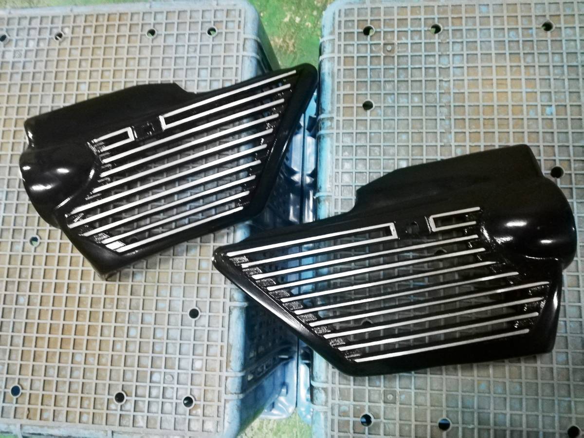 XJR400R 前期 アルフィン サイドカバー アルミ製 アルフィン 黒 XJR400 前期/XJR400R ～97年 モデル/4HMアルミ カバー