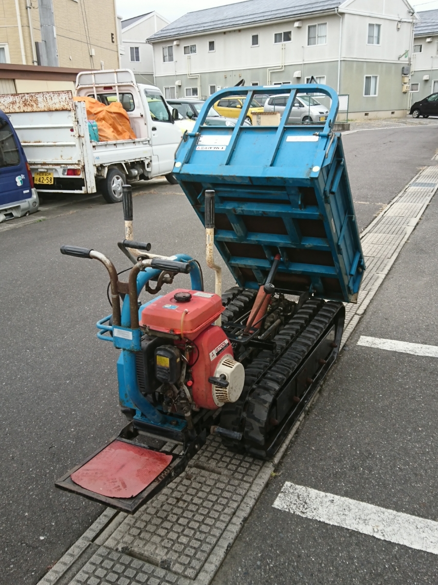 クローラー油圧ダンプ 運搬車 ミツビシ G700L 7馬力 ガソリンエンジン