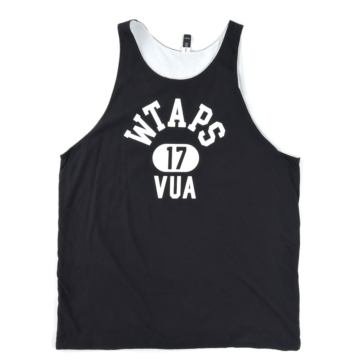 17ss wtaps SLIP OVER TANK カレッジロゴ リバーシブル タンクトップ M 
