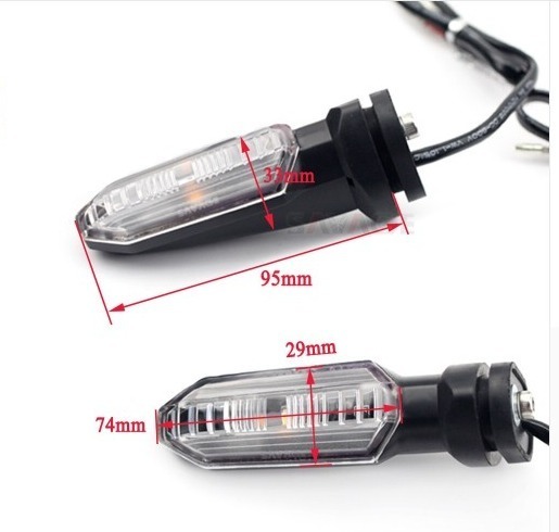 Led ターンシグナルインジケータライトホンダ NC700 NC750 S/X/DCT CTX700 N/DCT CBR650F CB650F オートバイアクセサリー スモーク_4