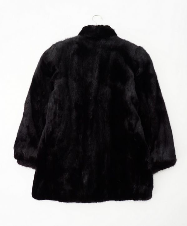 Y9635【◇最高級毛皮◇】逆毛ミンク/MINK*ダークミンク*リアルファー/