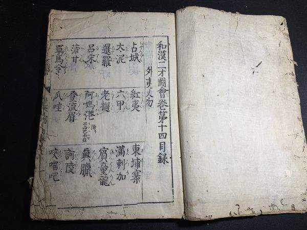 木版画「和漢三才図会」11冊 図入り・絵本 外夷人物図・人体