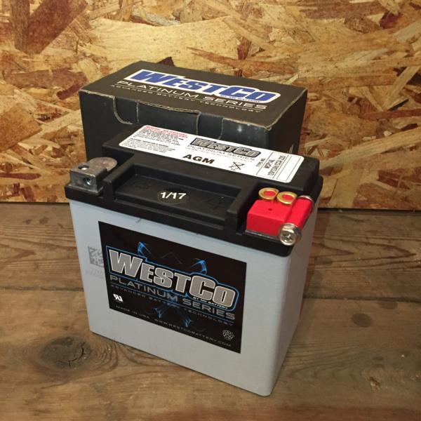 WESTCO AGMバッテリー ハーレー純正 WCP14L YTX14L-BS互換 65958-04