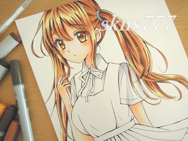 オリジナル ジャンパースカートの女の子 同人手描きイラスト 直筆 手描きイラスト 売買されたオークション情報 Yahooの商品情報をアーカイブ公開 オークファン Aucfan Com