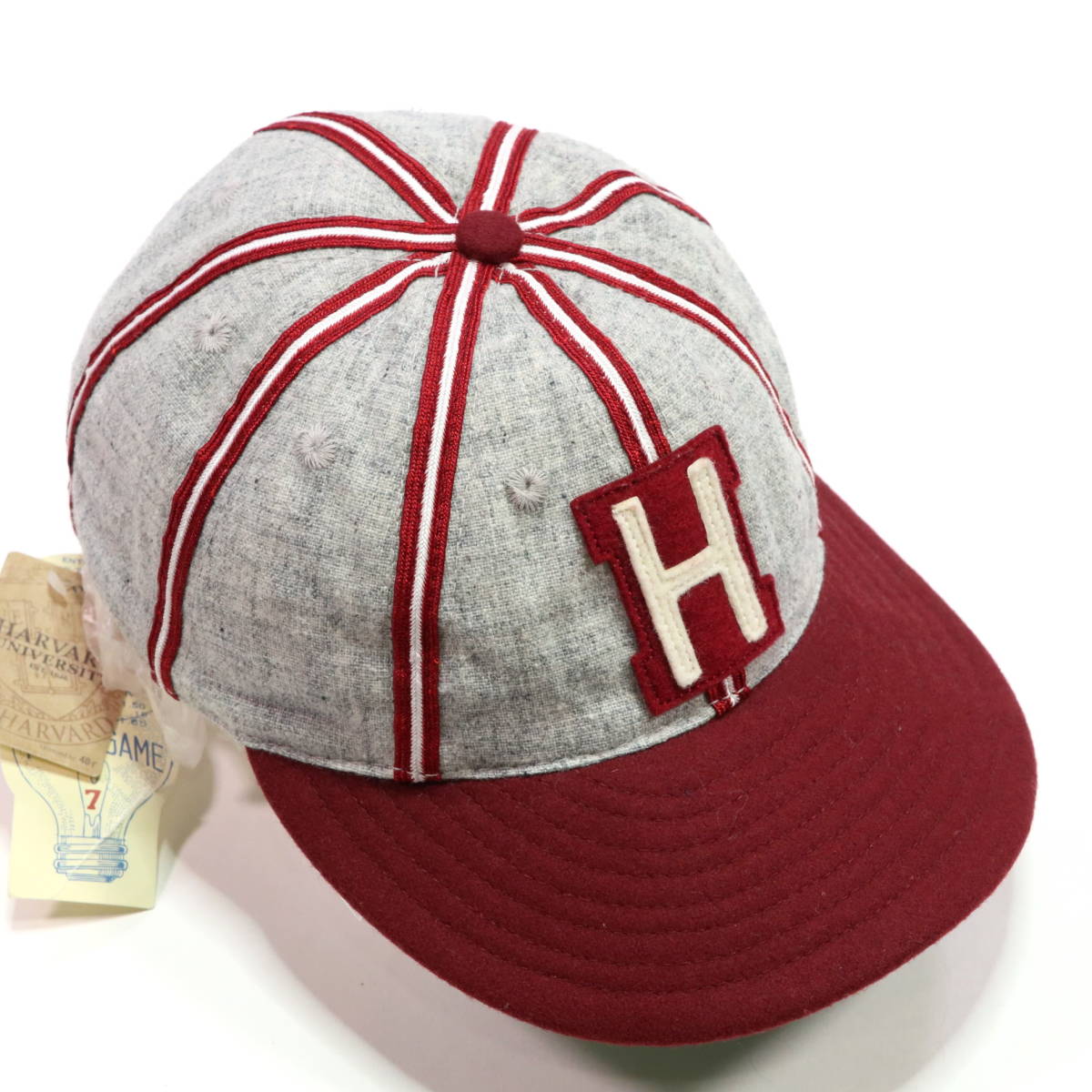  ハーバード大学 エベッツフィールド フランネルズ キャップ 帽子 灰色 EBBETS FIELD FLANNELS(帽子)｜売買されたオークション情報、yahooの商品情報をアーカイブ公開 - オークファン 帽子