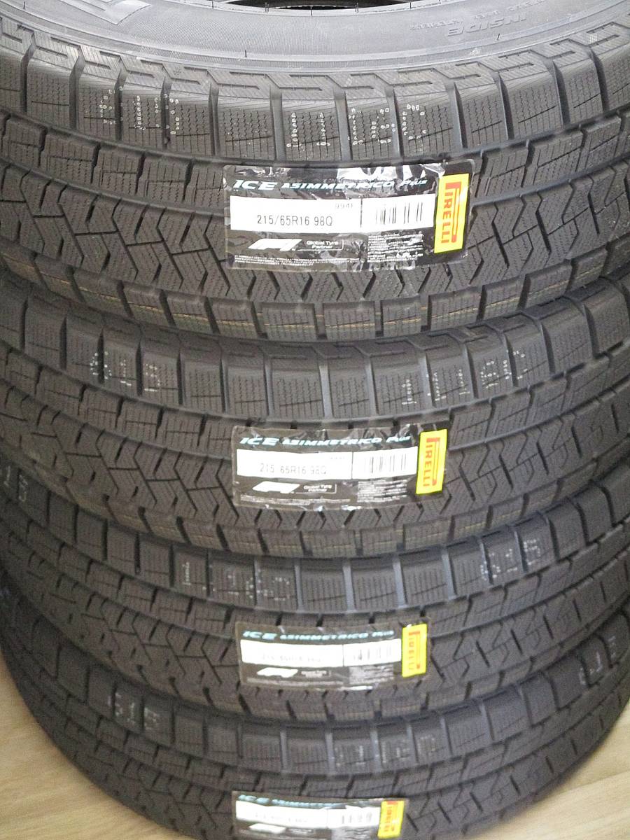 高品質，人気SALE 未使用 現品 即納 ピレリ アイスアシンメトリコプラス 215/65R16 2018年 タイヤのみ4本 アルファード ヴェルファイア エルグランド T89