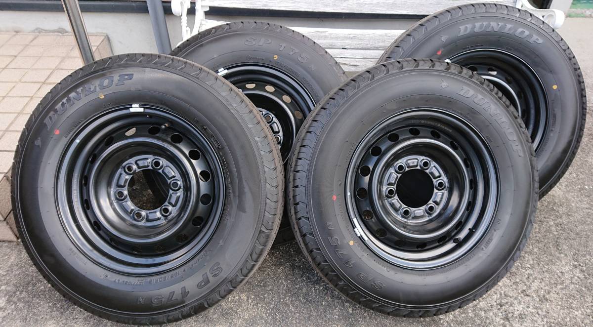 ハイエース 新車外し 195/80R15 ダンロップタイヤ 4本セット