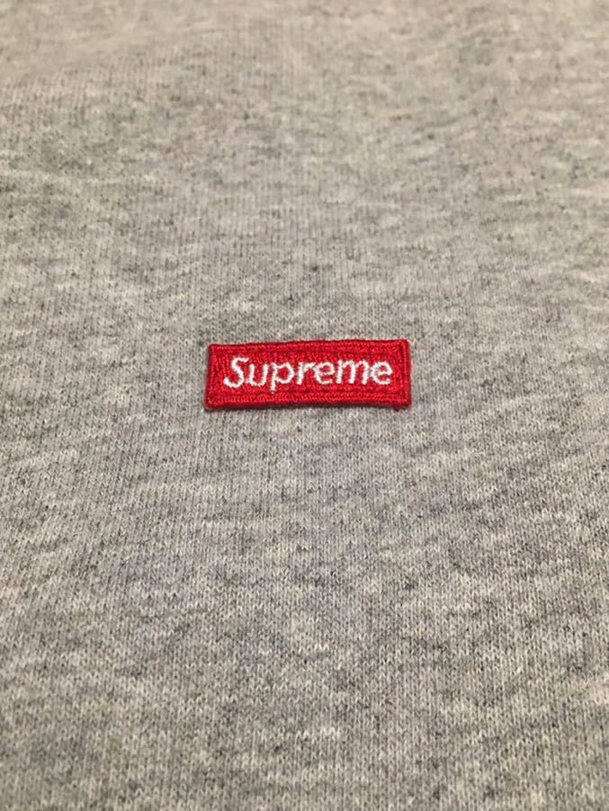 【新品未使用】Supreme Contrast Crewneck シュプリーム コントラスト クルーネック Box Logo ボックスロゴ Heather Gray グレー 灰