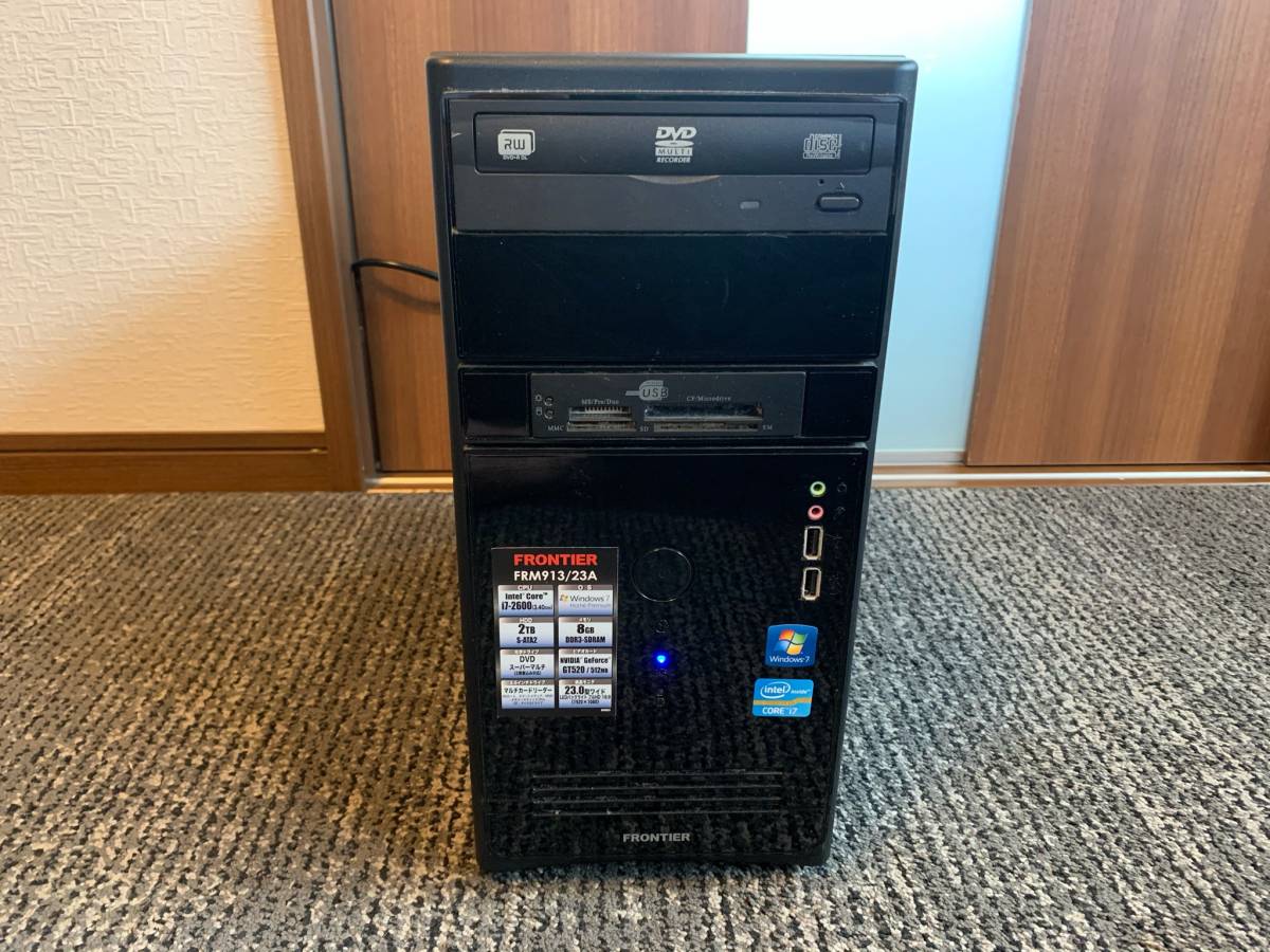 J82 FRONTIER FRM913/23A 2TB デスクトップ 1000円スタート 通電OK