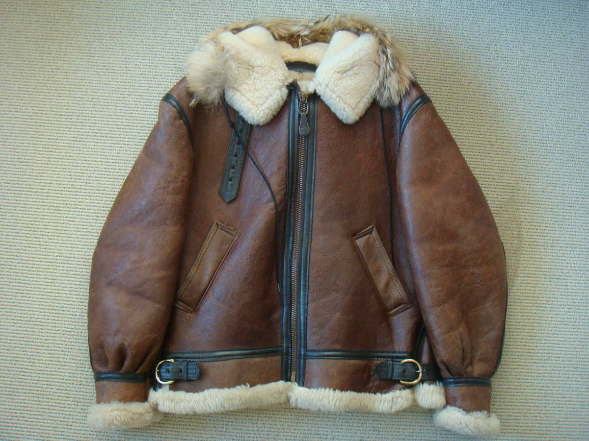 B-3 ORCHARD TYPE BRAND SHEARLING AVIATOR JACKET BRANDED Made by 