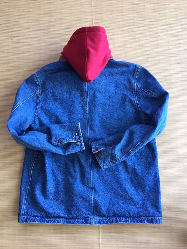 Hooded - Supreme Chore Coat Worn 0 spring⁄summer Denim Black