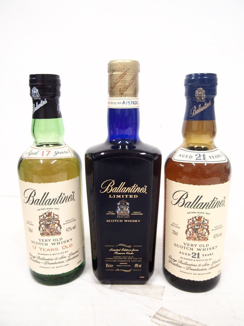 バランタイン THE PREMIUM COLLECTION 三本セット未開栓 Ballantines