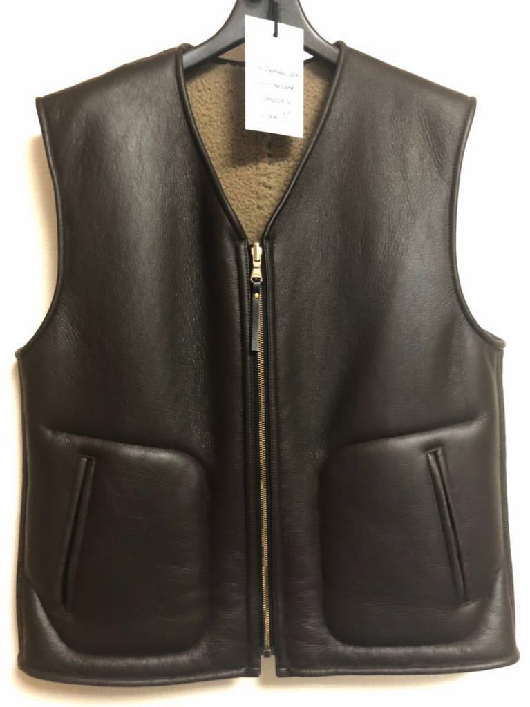 atelier購入】定価22万 ensou ムートンベスト/guidi ansnam The