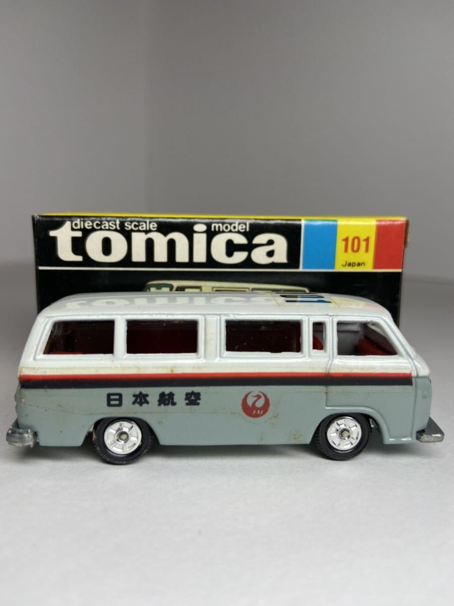 トミカ、日本製、黒箱、日本航空、キャブオール連絡車、模型店在庫