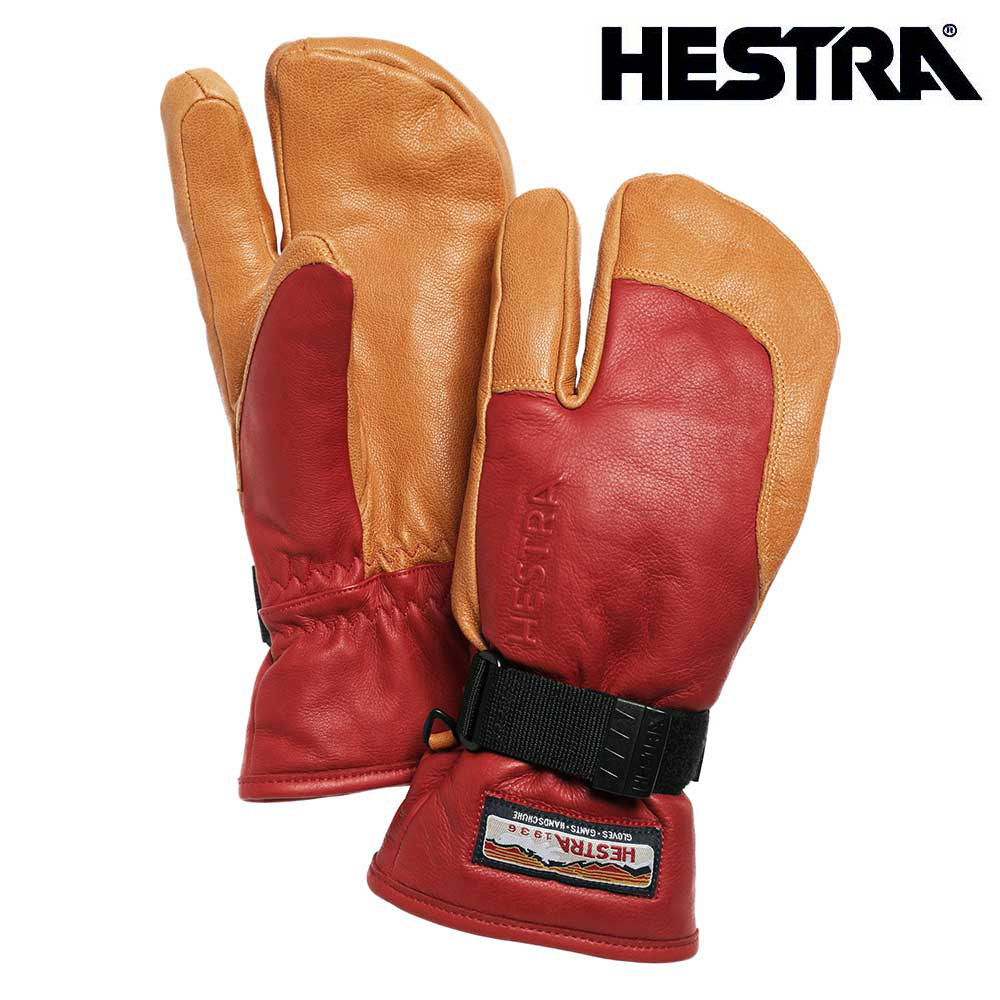 【人気SALE，お買い得】 牛革スキーグローブ HESTRAヘストラ/33882/ 3-FINGER GTX FULL LEATHER/560700レッドxナチュラルブラウン/6サイズ 日本Sサイズ相当 MTR(グローブ)｜売買されたオークション情報、yahooの商品情報をアーカイ 男性用