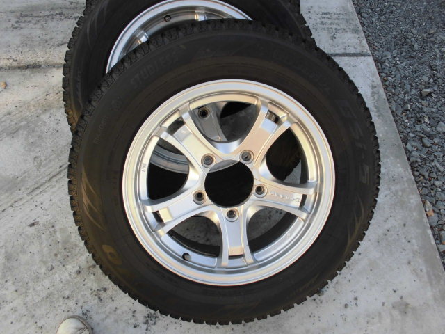 安・安　バリ山　イボ有　ジムニー　JB23　TOYO　175-80-16　スタッドレスアルミ　４本セット