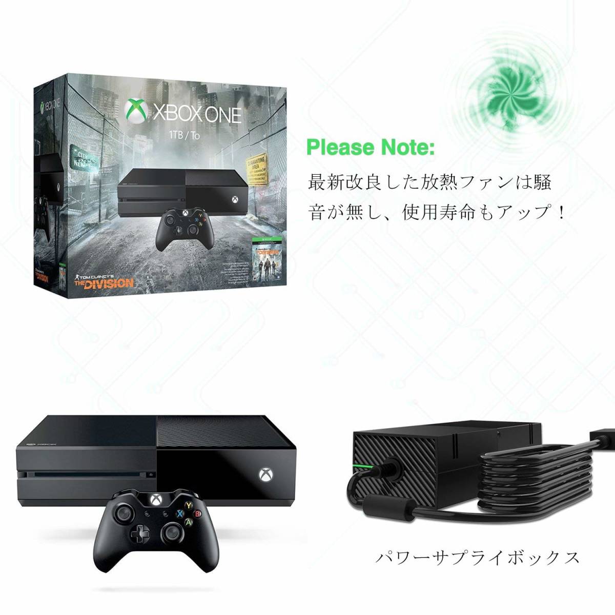 XBOX ONE 用AC アダプター 電源ブリック ゲームホストアダプター_4